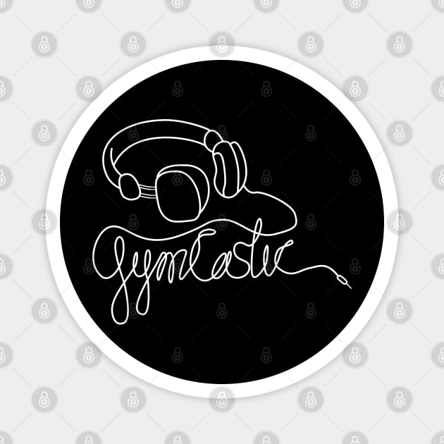 GymCastic Headphones (Dark) Magnet by GymCastic